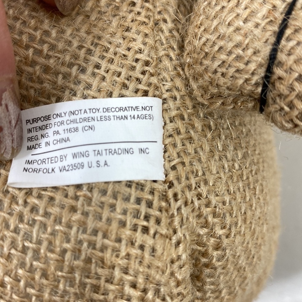 Burlap bunnyββββββββββββββββ - Picture 6 of 9